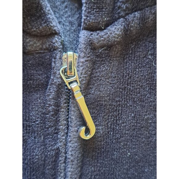 Y2K Juicy Couture Black Velour Hoodie Sunflower Embroidered Logo Womens Size XS - Picture 6 of 13